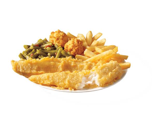 Order 2 Piece Batter Dipped Fish Meal food online from Captain D's Seafood store, Cumming on bringmethat.com