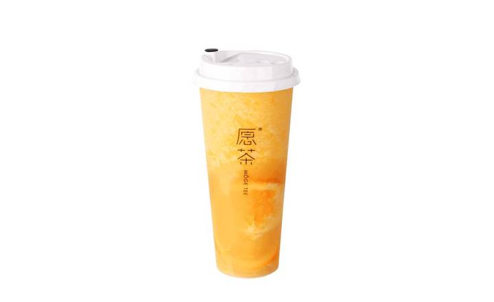 Order Cheese Foam or Fresh Orange Tea (芝士/满怀鲜橙) (24 oz) food online from moge tea store, Quincy on bringmethat.com