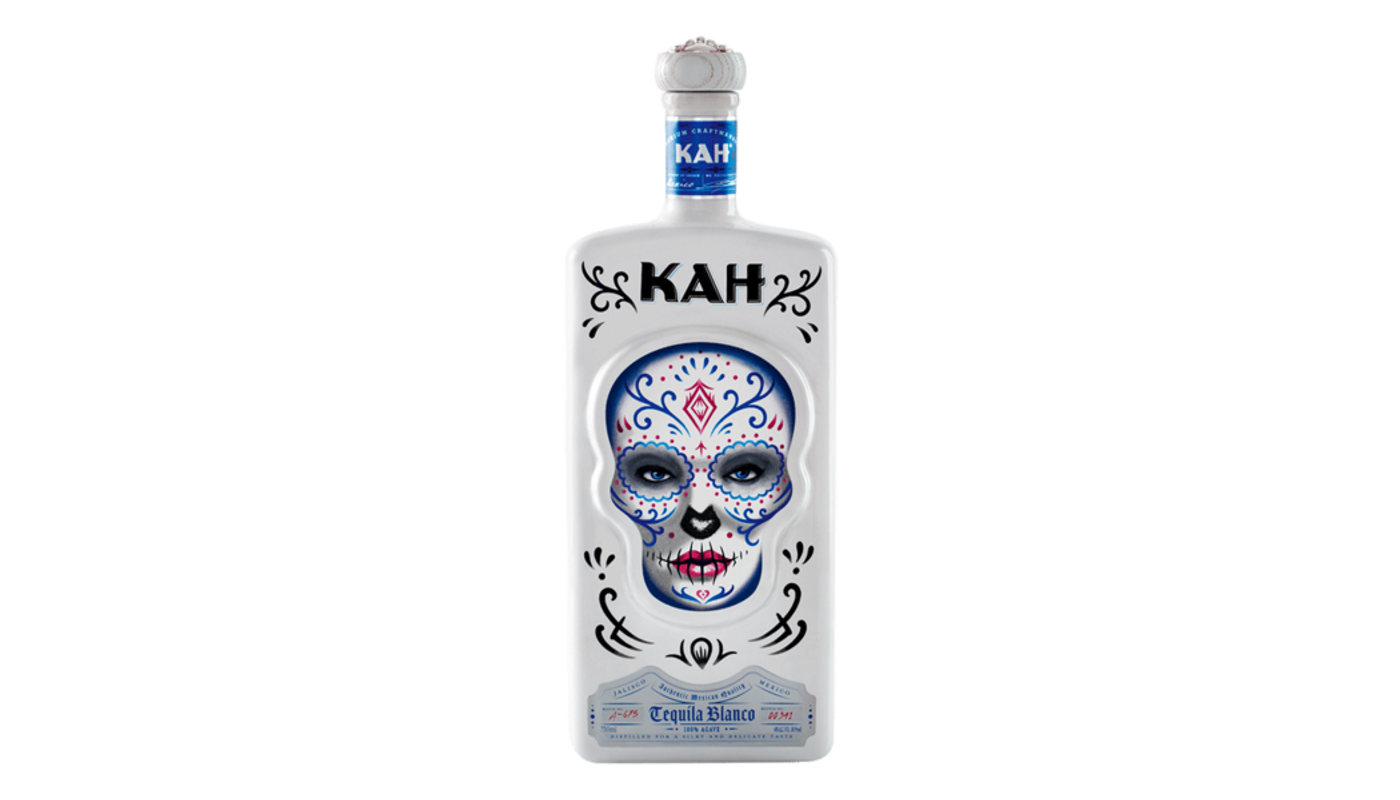 Order Kah Tequila Blanco 750ml Bottle food online from Circus Liquor store, Los Angeles on bringmethat.com