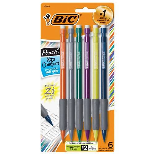 Order BIC Xtra Comfort 0.7mm Grip Mechanical Pencils - 6.0 ea food online from Walgreens store, Fort Collins on bringmethat.com