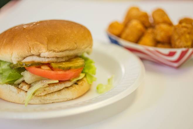 Order Kids Grilled Chicken Sandwich food online from Brightstar Grill store, Mount Holly on bringmethat.com