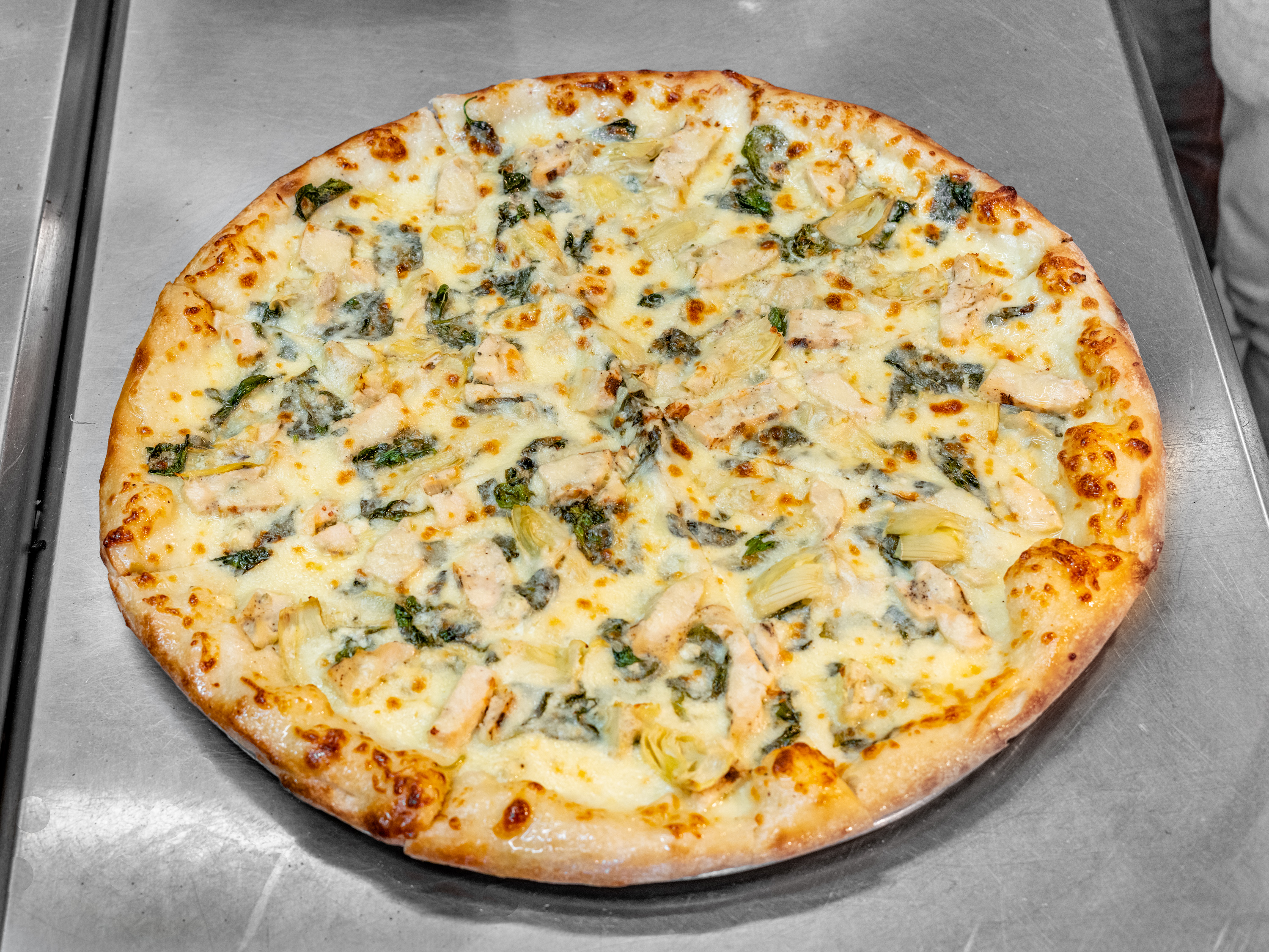 Order Chicken Gorgonzola Pizza food online from Tony's Pizza store, Whittier on bringmethat.com
