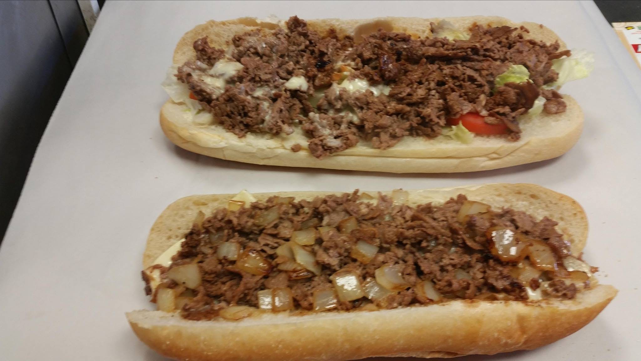 Order Cheese Steak or Chicken Cheesesteak Wrap food online from Italiana Pizza store, Prospect Park on bringmethat.com