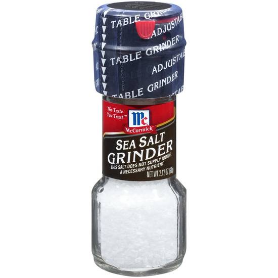Order McCormick · Sea Salt Grinder (2.1 oz) food online from Harveys Supermarket store, Baxley on bringmethat.com