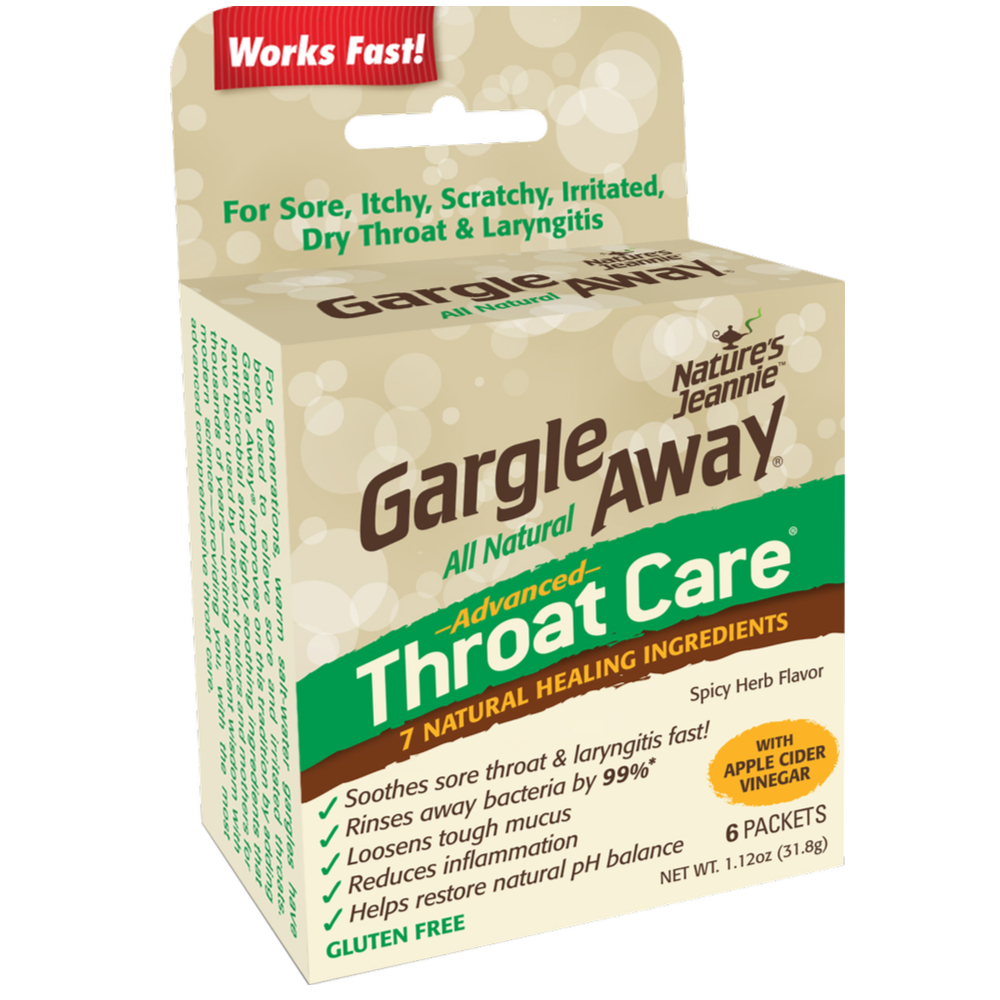 Order Gargle Away Throat Care by Natures Jeannie, 1.12 oz - 6 ct food online from Rite Aid store, Williamsville on bringmethat.com