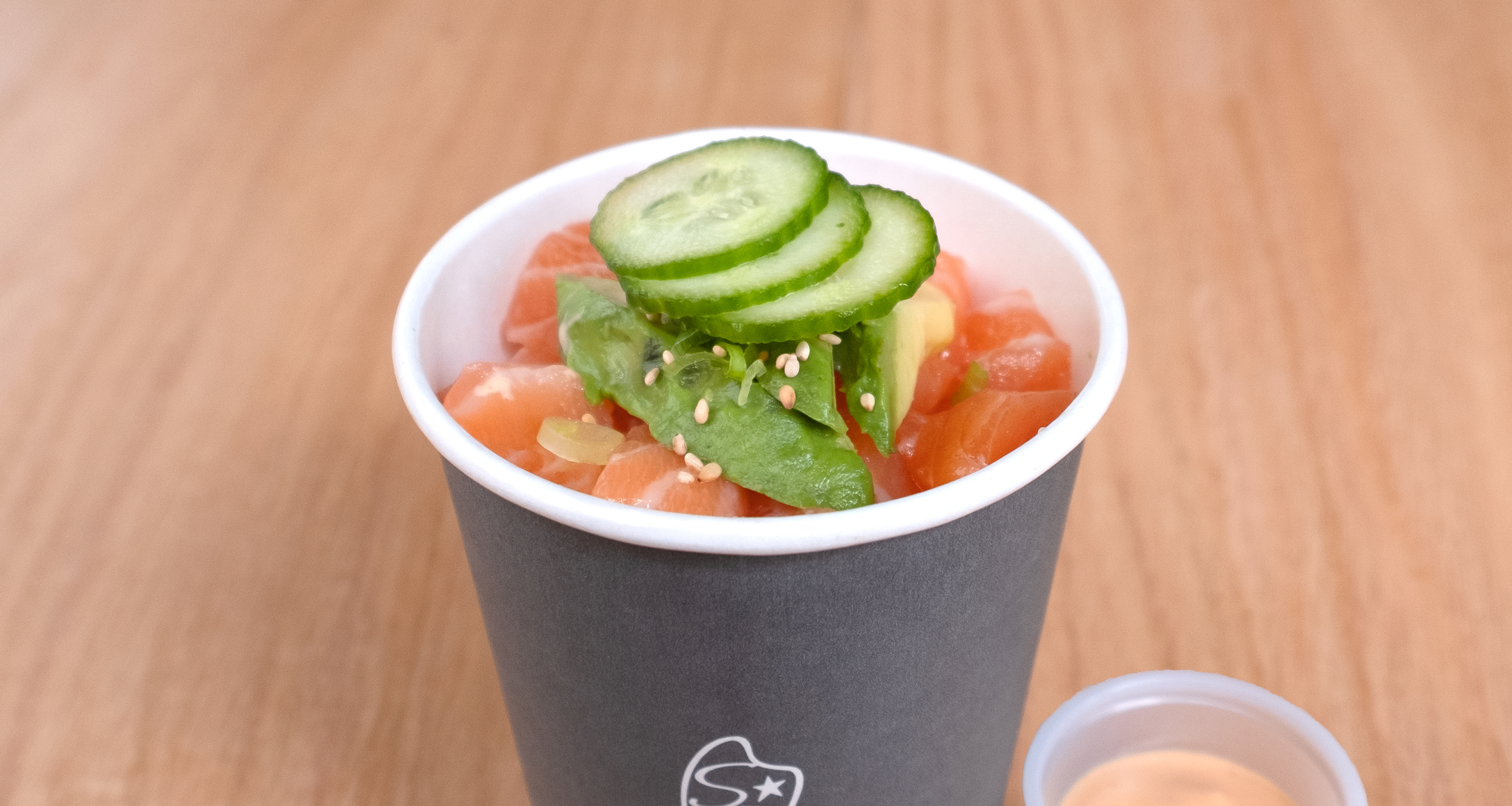 Order Premium Salmon Silver Rice Cup food online from Silver Rice store, Brooklyn on bringmethat.com