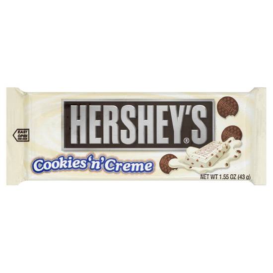 Order Hershey's Cookies 'n' Creme Bar (1.55 oz) food online from Rite Aid store, Yamhill County on bringmethat.com