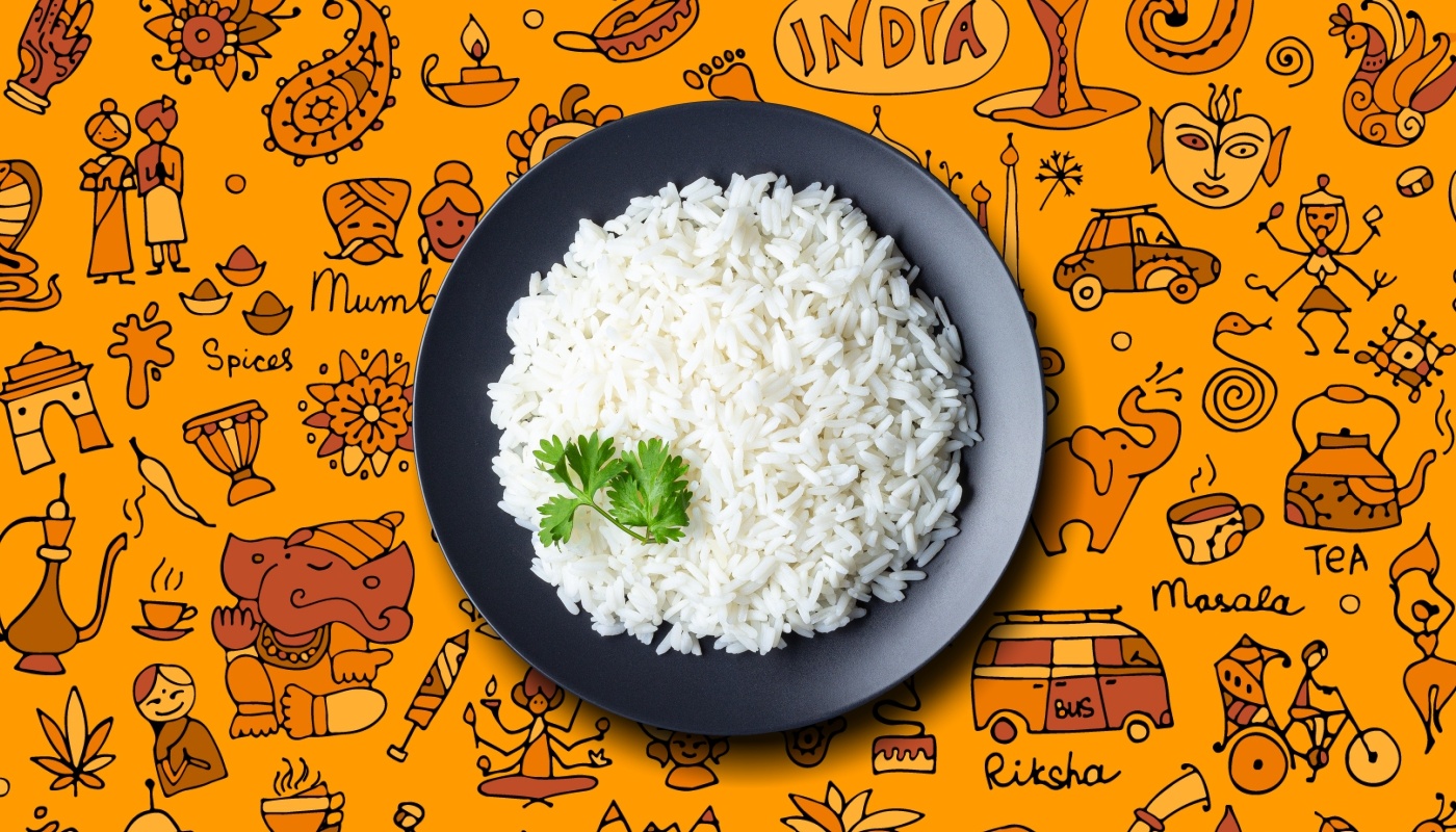 Order Aromatic Basmati Rice food online from Gunpowder Cafe store, Bensalem on bringmethat.com