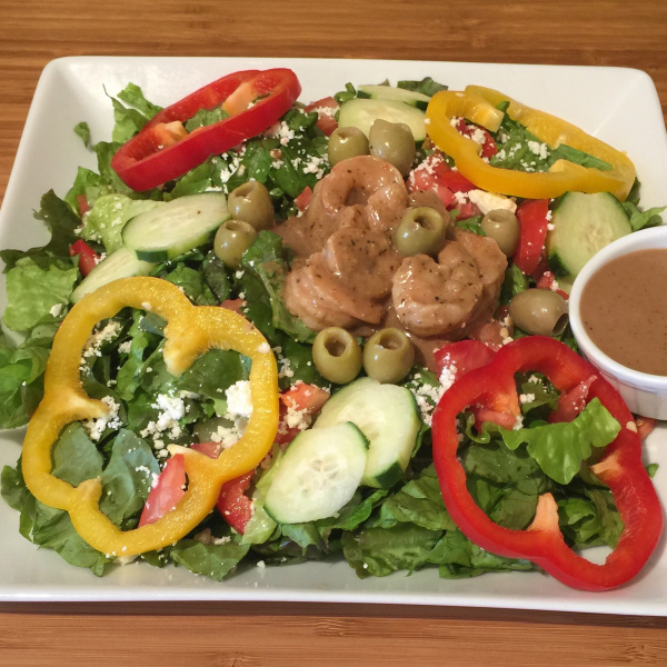 Order Zorba, The Greek Salad food online from Il Sogno Deli store, Los Angeles on bringmethat.com