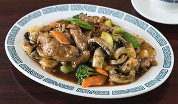 Order H2. Shredded Pork with Spicy Garlic Sauce food online from Wok Shop Cafe store, San Francisco on bringmethat.com