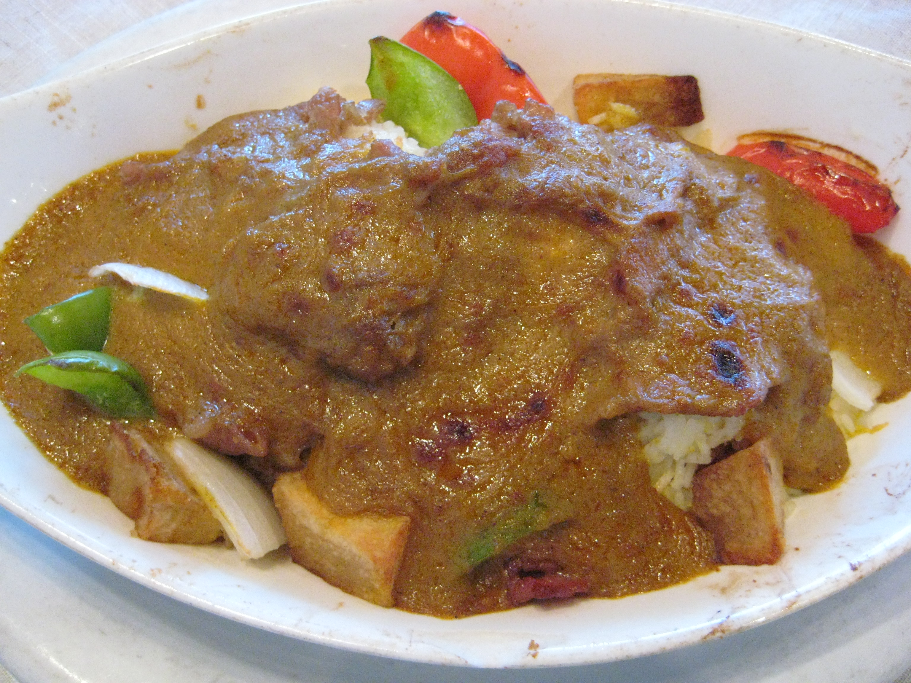 Order Baked Beef with Curry Sauce 焗咖哩牛肉 food online from Street Food Cafe store, San Mateo on bringmethat.com