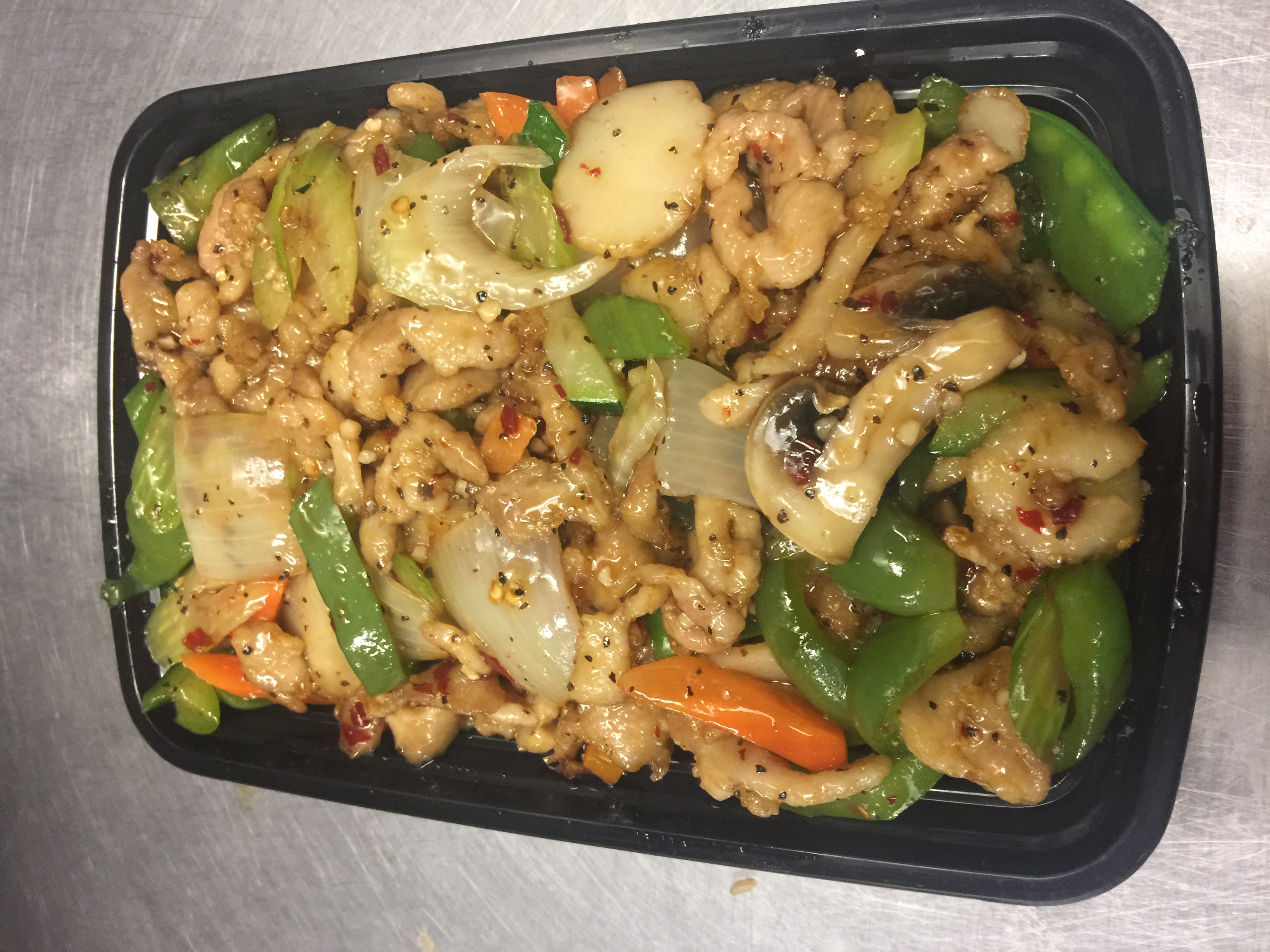 Order Black Pepper Chicken food online from New China Cafe store, Moline on bringmethat.com