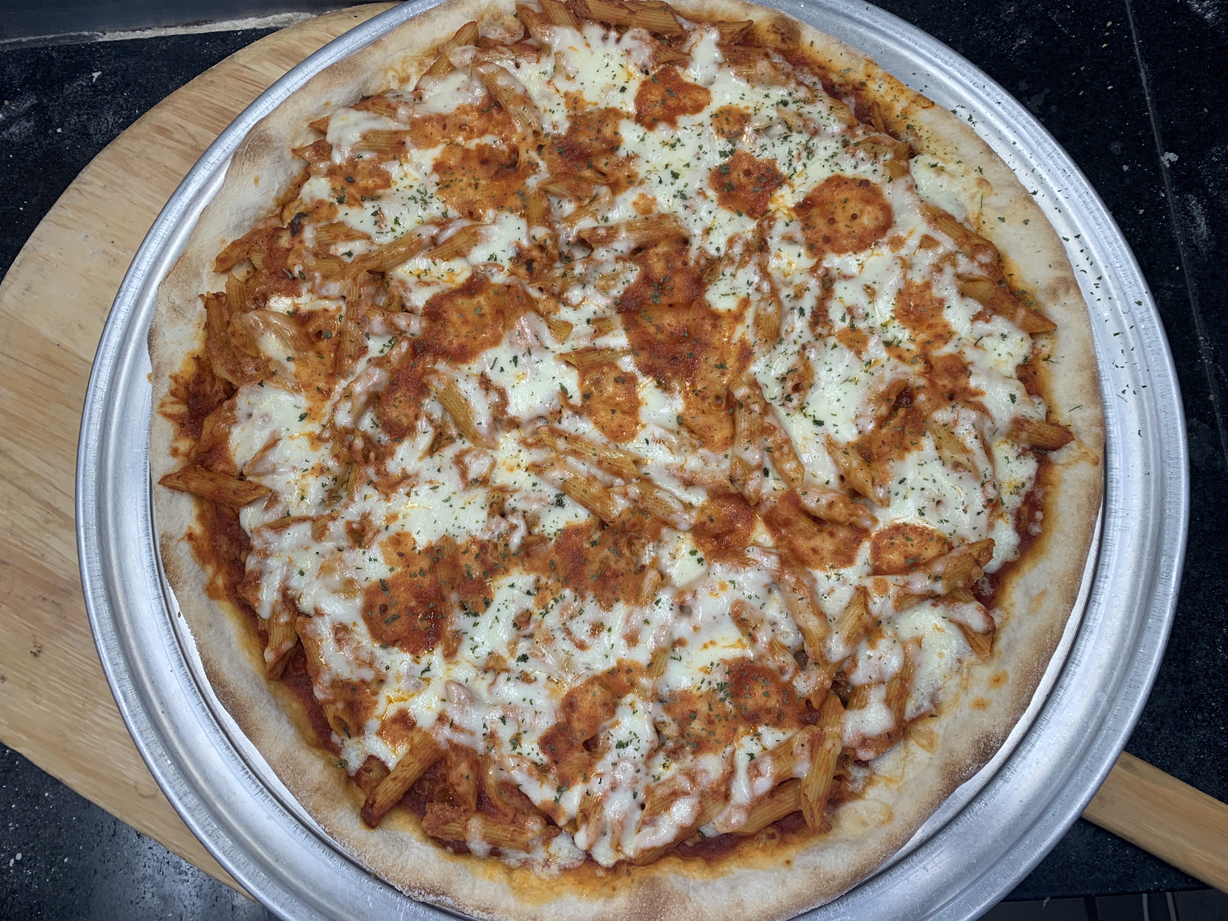 Order Baked Ziti Pizza food online from Luciano's Pizza store, Bellmawr on bringmethat.com