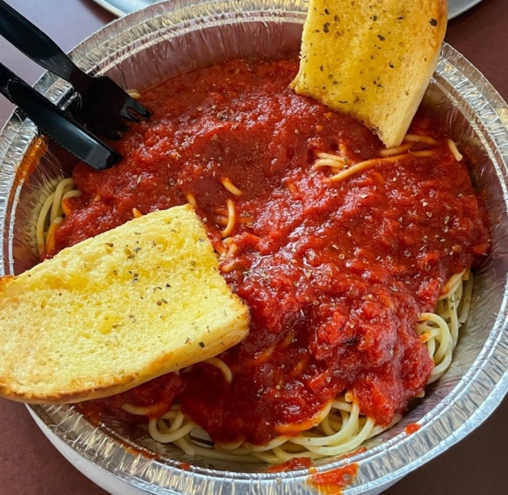 Order Spaghetti w/ Sauce food online from Derby City Pizza store, Louisville on bringmethat.com