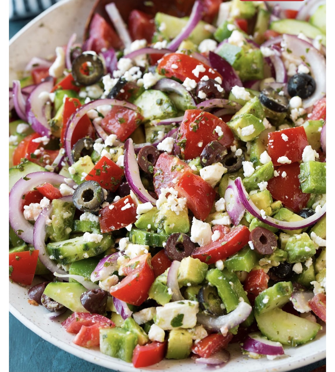 Order Greek Salad food online from Salah's Halal Food store, East Islip on bringmethat.com