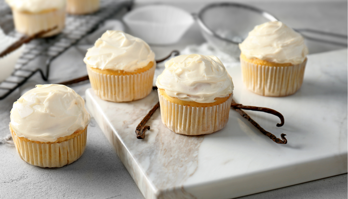 Order Vanilla Cupcake food online from Fire Grill Burgers store, Schiller Park on bringmethat.com