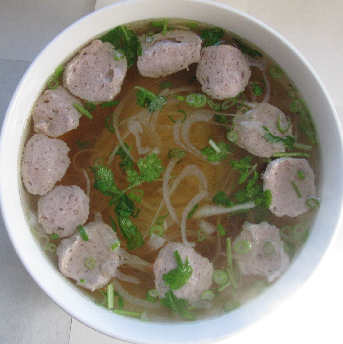 Order K03. Kid's Pho Soup with Meatballs (PBV-KM) food online from Pho Daily store, Gardena on bringmethat.com