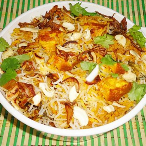 Order Paneer Ka Biryani food online from Chef of India store, Jersey City on bringmethat.com