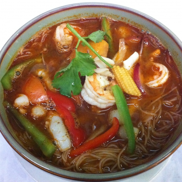 Order 95. Tom Yum Rice Noodle  food online from Pinang store, Forest Hills on bringmethat.com