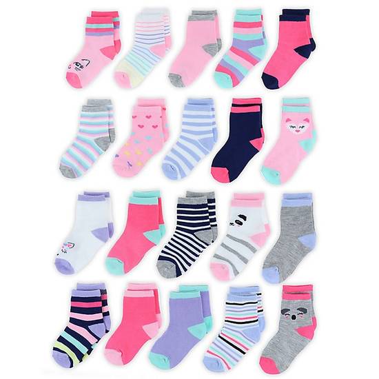 Order Capelli New York Size 3-12M 20-Pack Critter Craze Crew Socks food online from Bed Bath & Beyond store, Lancaster on bringmethat.com