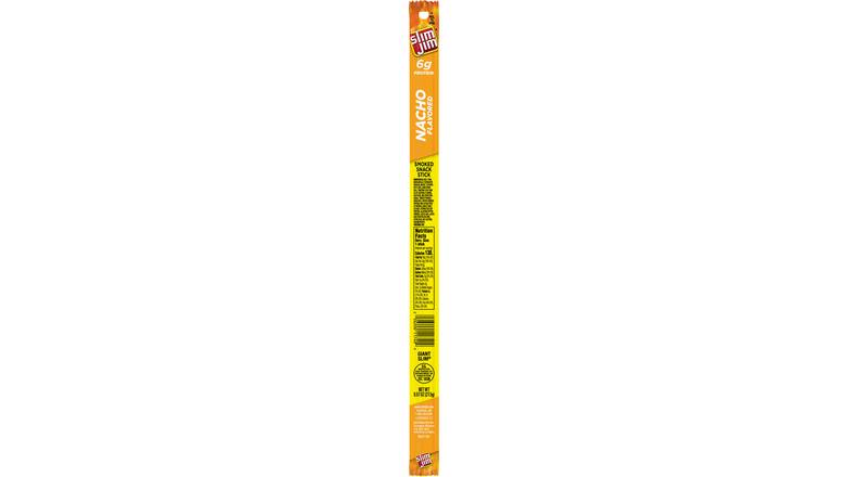 Order Slim Jim Nacho Giant Smoked Snack Stick food online from Trumbull Mobil store, Trumbull on bringmethat.com