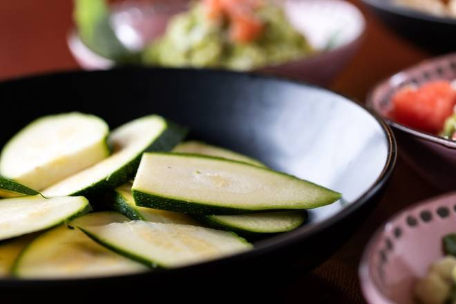 Order Raw Zucchini Chips food online from Mestizo Restaurant store, Baton Rouge on bringmethat.com