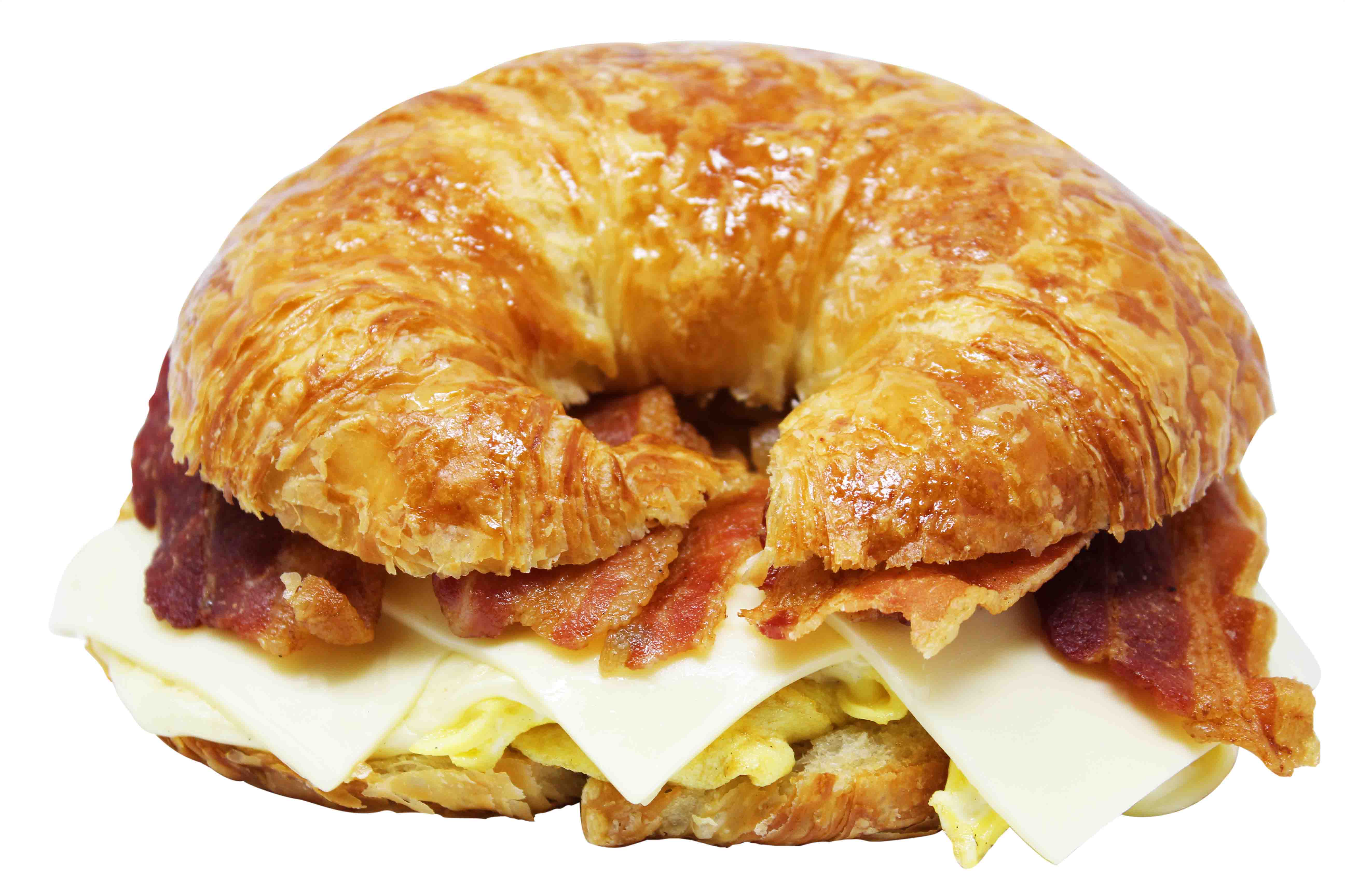 Order 6. Bacon, Egg and Cheese Sandwich food online from Cafe Donuts store, West Covina on bringmethat.com