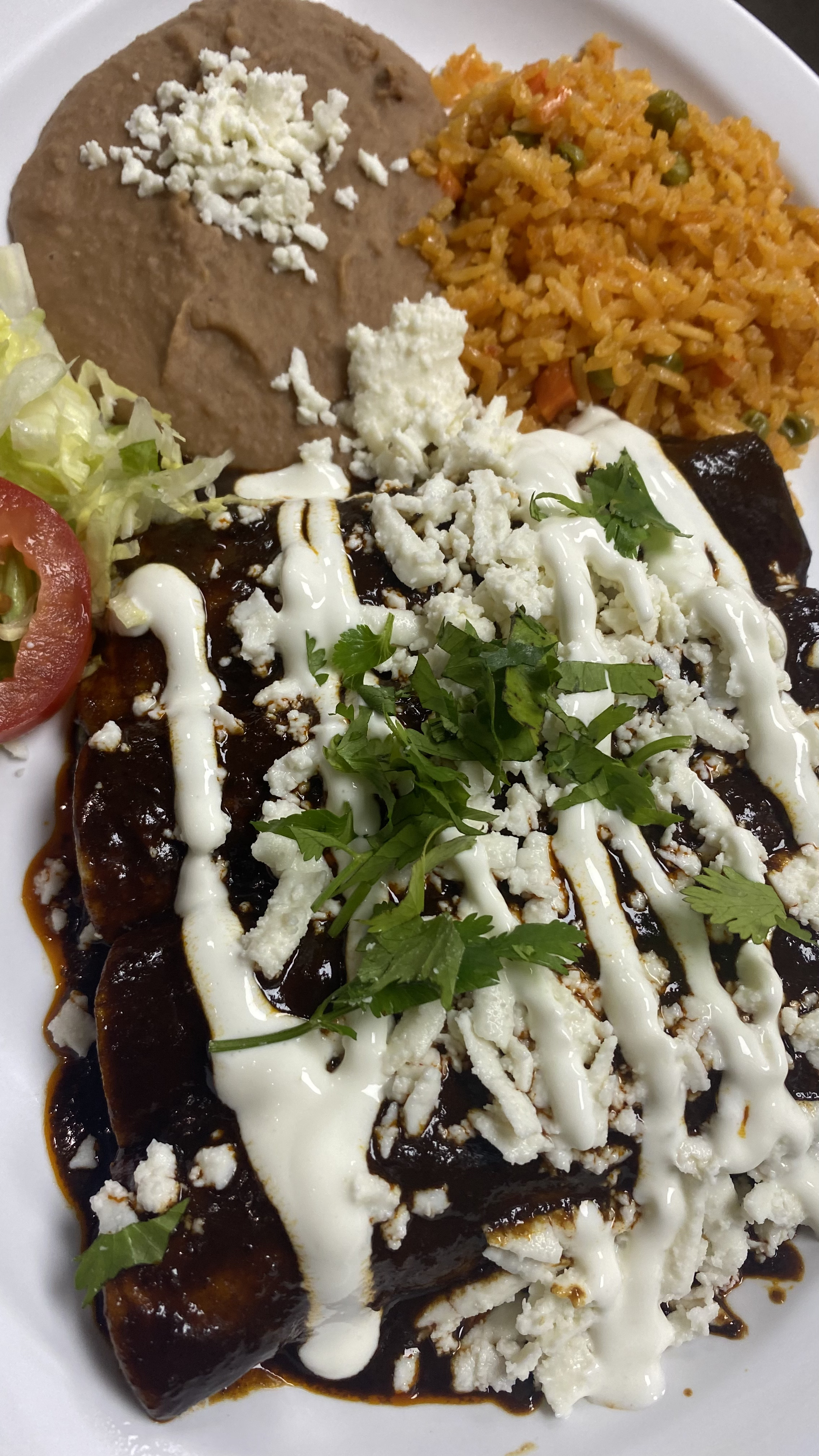Order Mole Enchiladas food online from Dona Tere Westheimer store, Houston on bringmethat.com