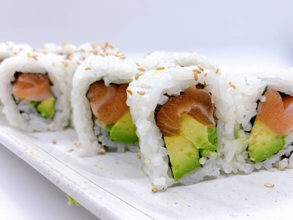Order Salmon Avocado Roll (8 pcs) food online from Narumi Sushi store, Lemon Grove on bringmethat.com