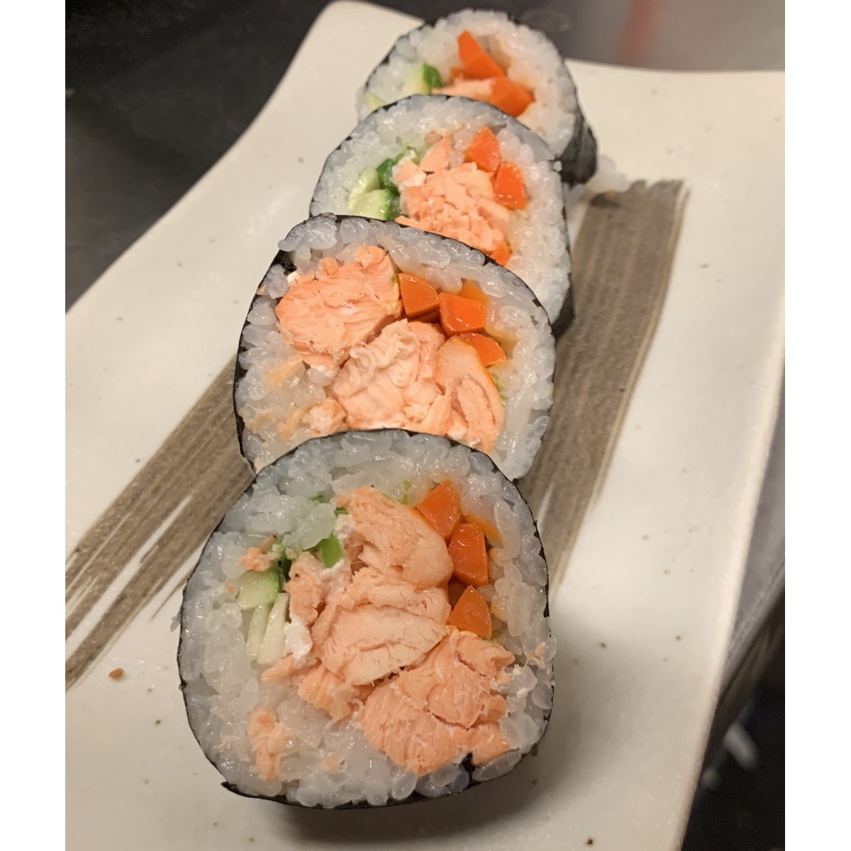 Order Baked Salmon Roll food online from Noshi Sushi store, Los Angeles on bringmethat.com