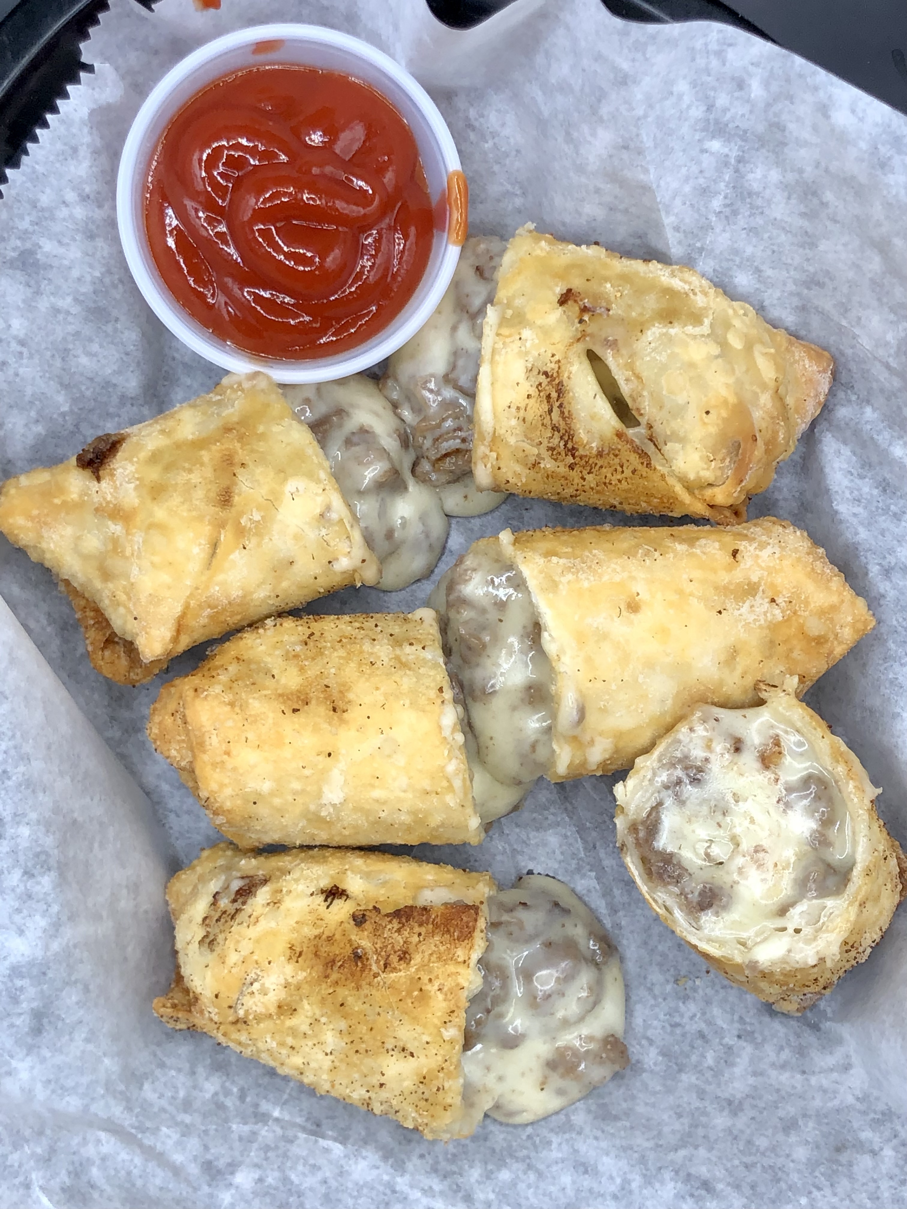 Order Steak and Cheese Eggrolls food online from The Union Craft House store, Taylor on bringmethat.com