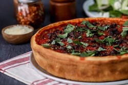 Order 10" Chicago Ultimate DEEP food online from Bitcoin Pizza store, Santa Barbara on bringmethat.com