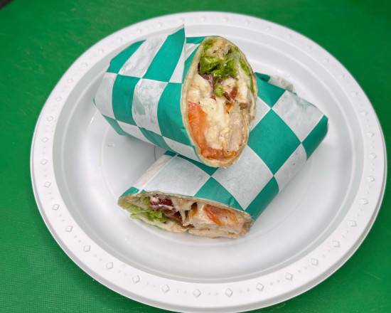 Order CHICKEN BLT WRAP food online from Burgers N' Shakes store, New York on bringmethat.com