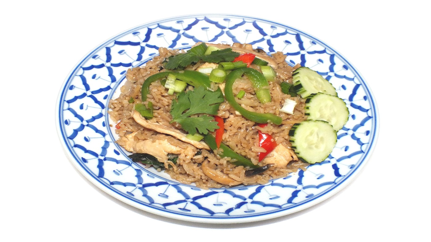 Order R5. Thai Spicy Fried Rice food online from Ruang Thai Restaurant store, Plano on bringmethat.com