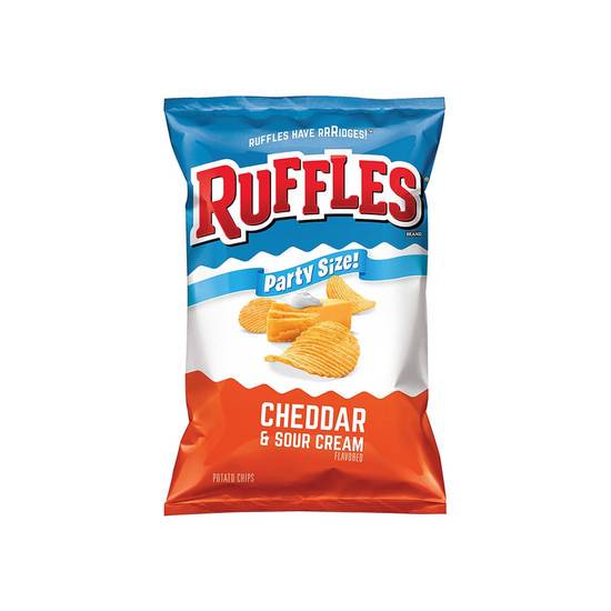 Order Ruffles - Cheddar & Sour Cream 9oz food online from Pink Dot Logan Heights store, San Diego on bringmethat.com
