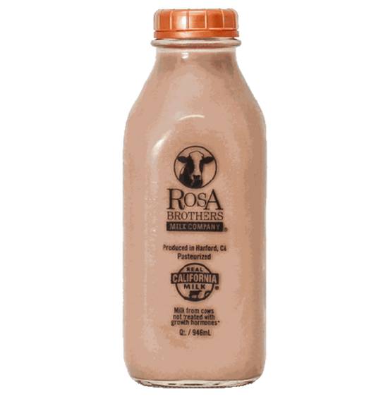 Order Rosa Brothers Milk - Chocolate 32 oz food online from IV Deli Mart store, Goleta on bringmethat.com