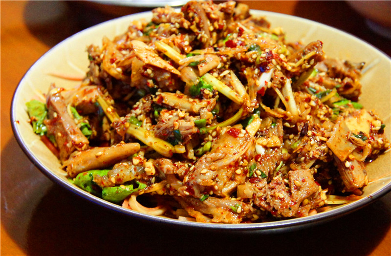 Order Chicken in Dry Chili Sauce 干拌鸡 food online from Chengdu Famous Food store, Philadelphia on bringmethat.com