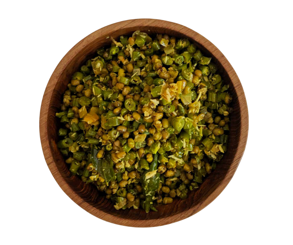 Order Beans Thoran  (+ Free Dessert) food online from Spices Of India Kitchen store, Irving on bringmethat.com