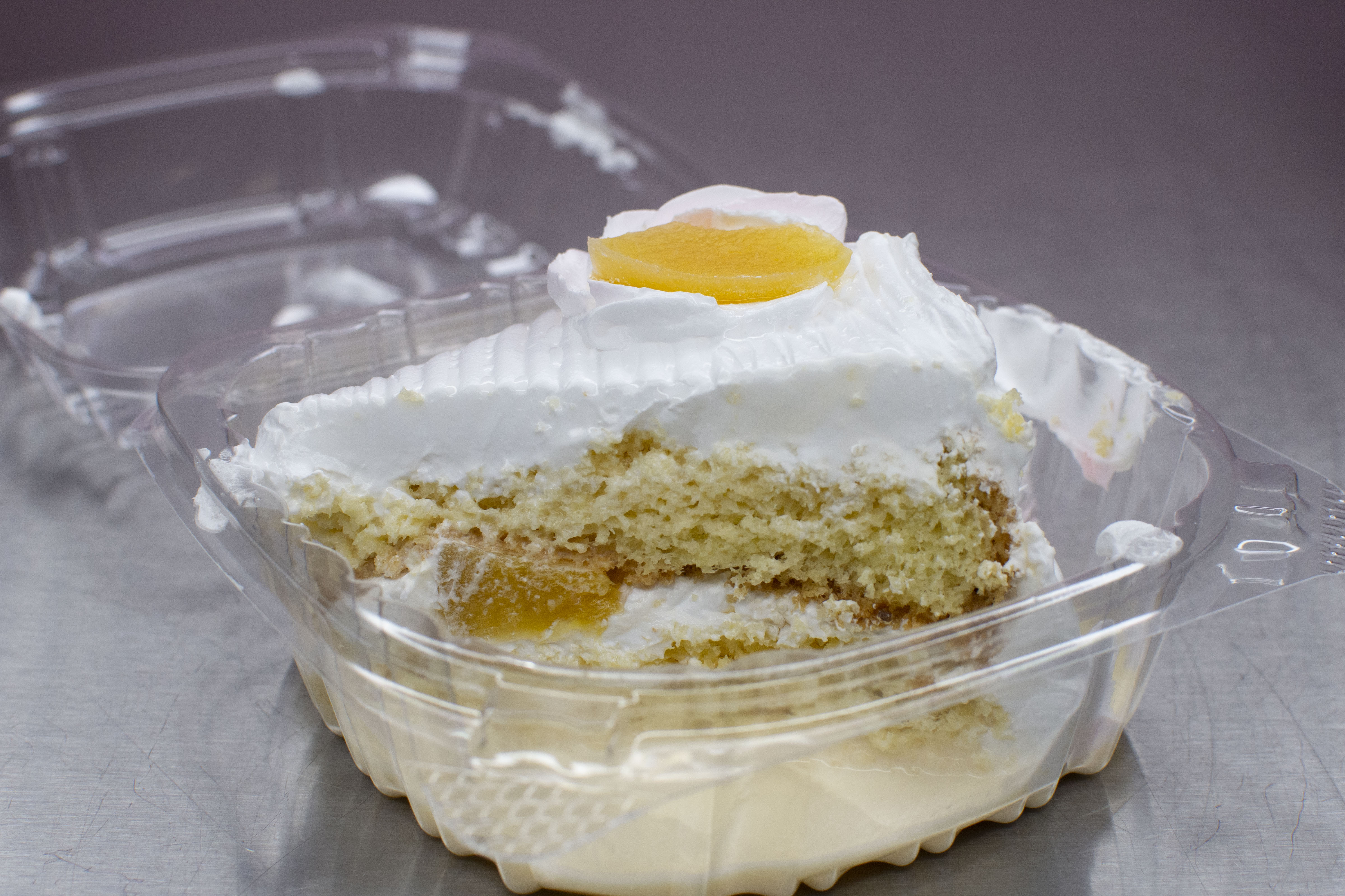 Order Tres Leches Durazno / Peach  food online from Andi Cakes store, Fairfield on bringmethat.com