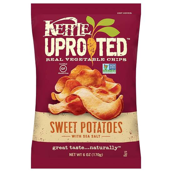 Order Kettle Sweet Potato Chips With Sea Salt food online from Deerings Market store, Traverse City on bringmethat.com