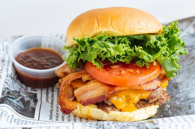 Order BBQ Bacon Cheddar food online from M2O Burgers & Salads store, Wynnewood on bringmethat.com