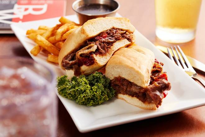 Order PHILLY CHEESE STEAK food online from Big Whiskey American Restaurant & Bar store, Fayetteville on bringmethat.com