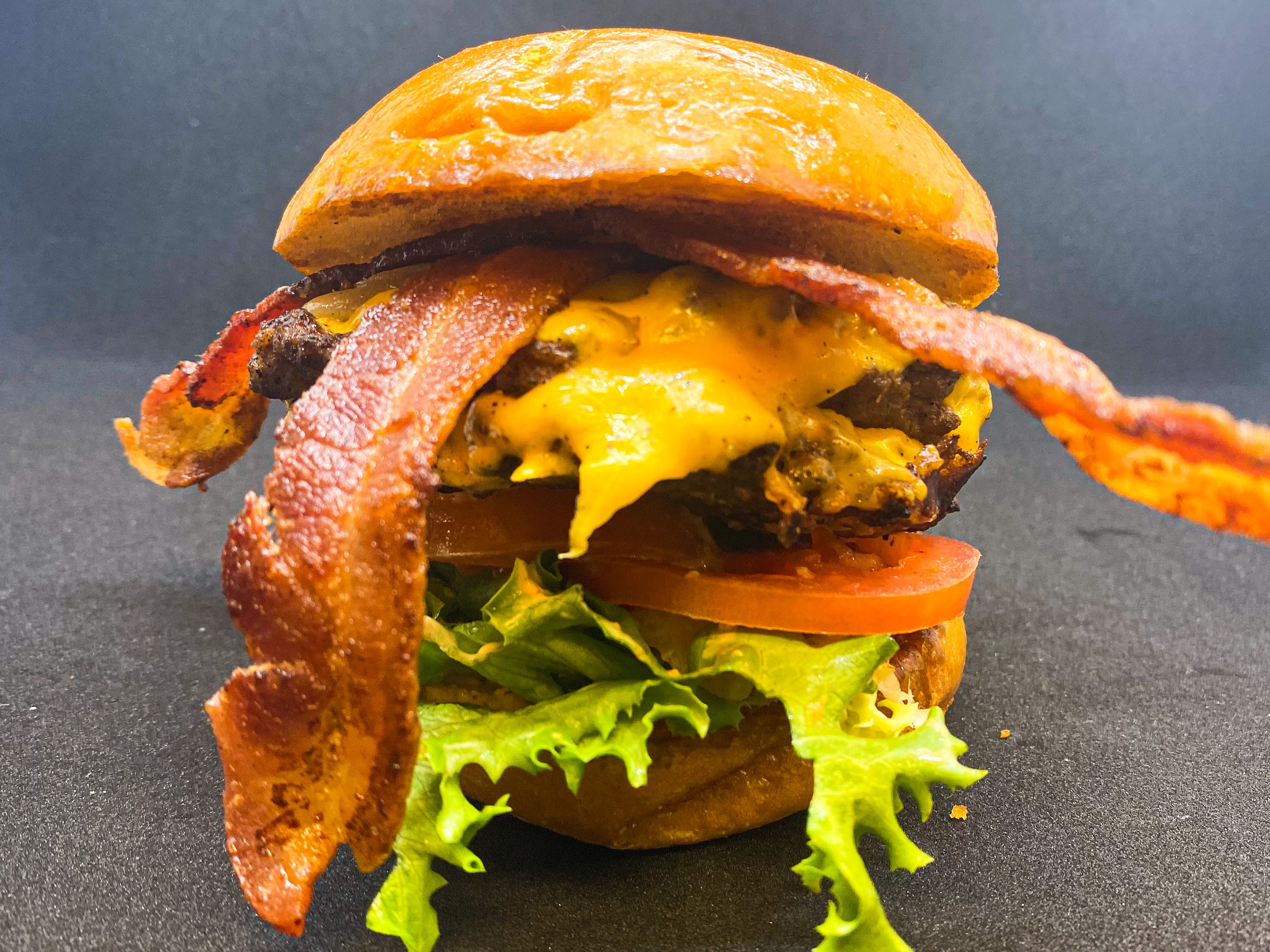 Order Double Bacon Cheeseburger food online from Madbun store, Chino, CA on bringmethat.com