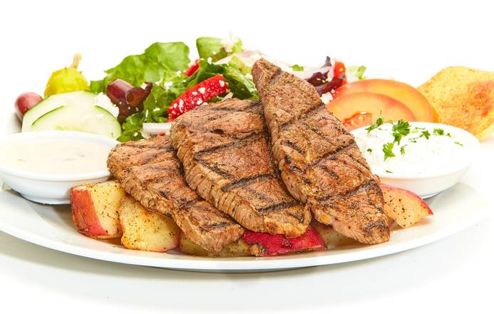 Order Chargrilled Lamb Feast food online from Taziki Mediterranean Cafe store, Auburn on bringmethat.com