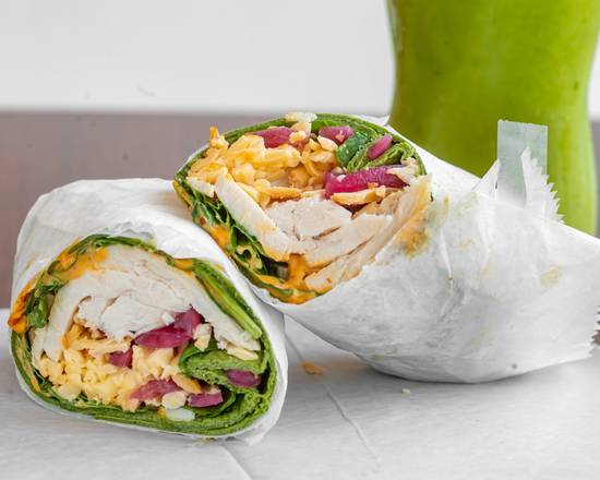 Order Spicy Spinach Turkey Wrap food online from The Fresh Fix of Heights store, Cleveland Heights on bringmethat.com