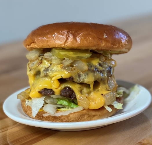 Order Double Cheeseburger food online from Wing Of Fire store, Cypress on bringmethat.com