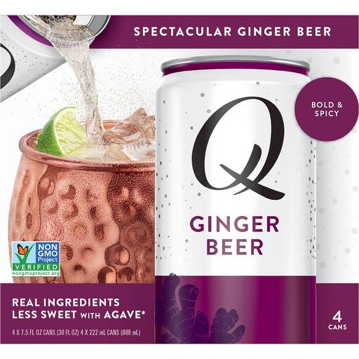 Order Q Mixers Ginger Beer (4PK 7.5 OZ) 117142 food online from Bevmo! store, Pasadena on bringmethat.com