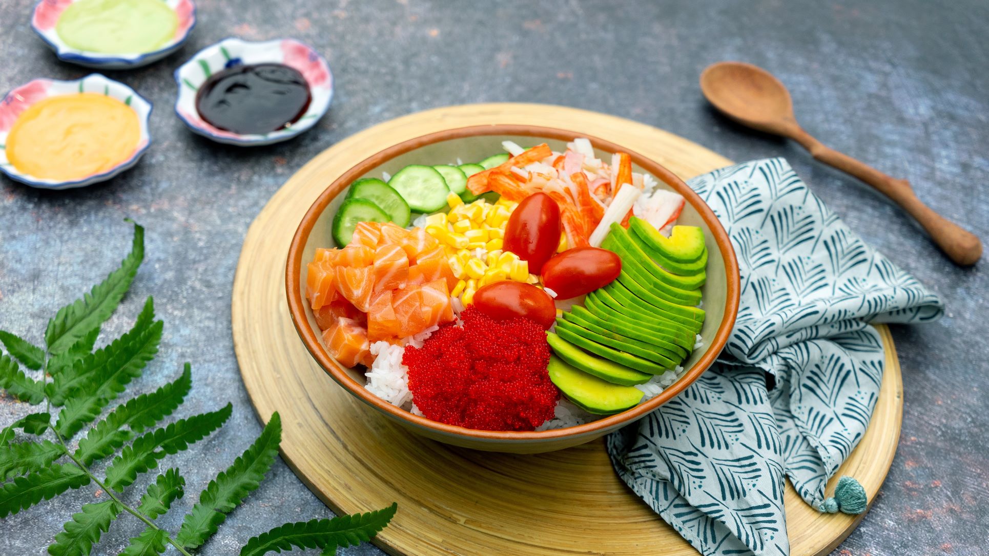 Order 3 Proteins bowl food online from Celsius Poke store, Fresno on bringmethat.com