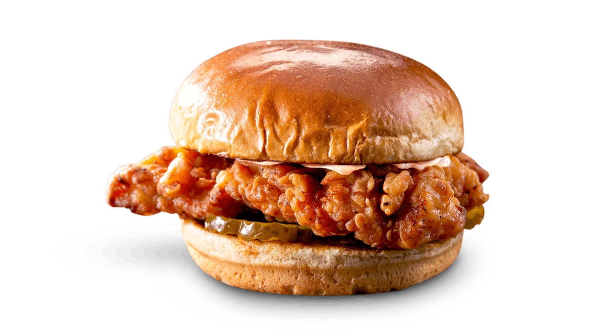 Order Iris' Comeback Chicken Sandwich food online from Famous Daves store, Westland on bringmethat.com