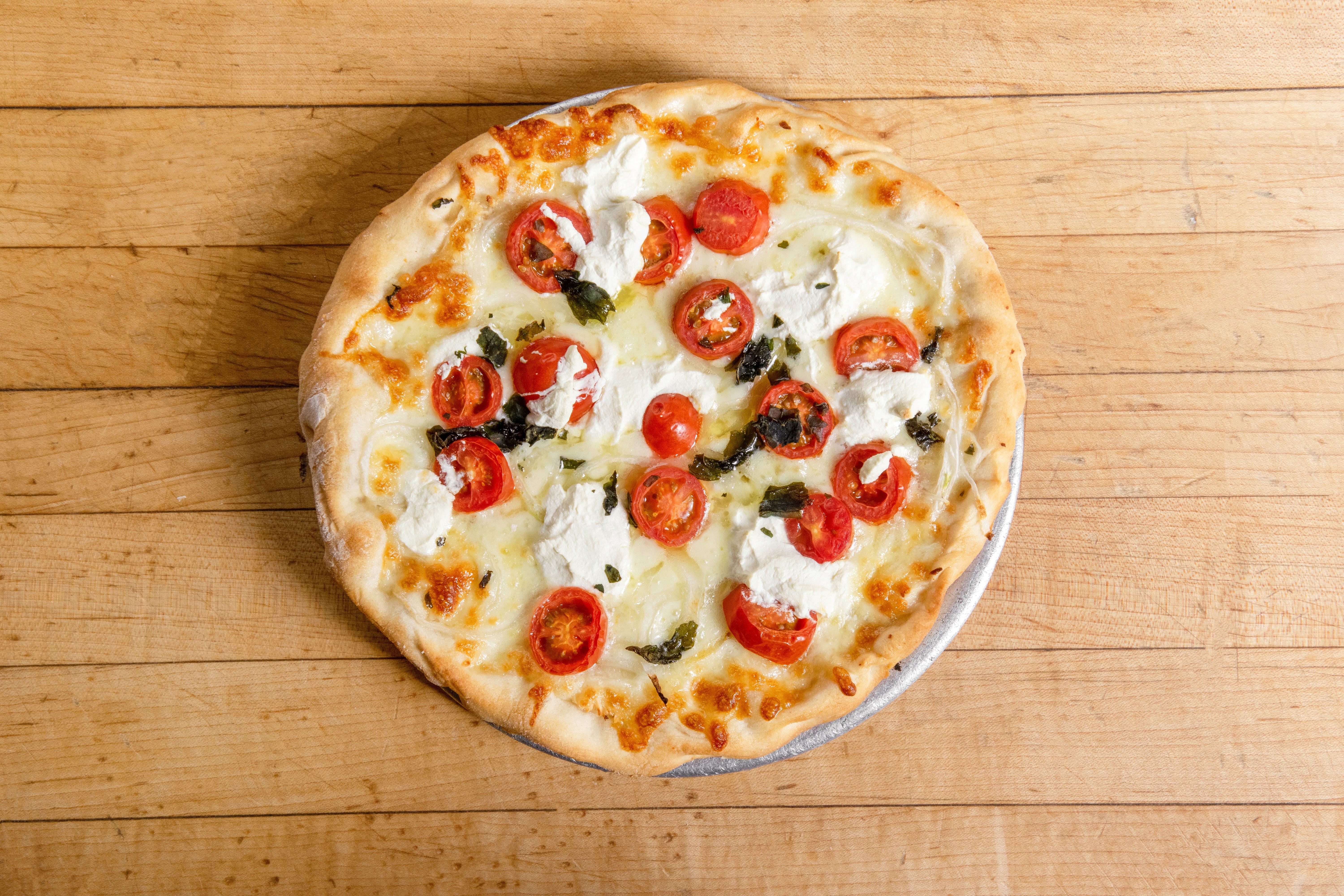 Order Bianco Pizza - Small 9" food online from Amico Pizza store, Rochester on bringmethat.com